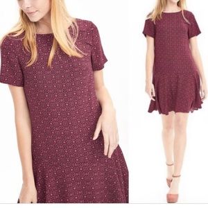 Banana Republic Foulard Flounce Print Dress Sz 10